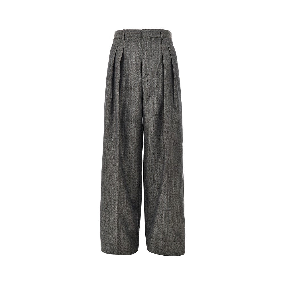 Bottega Veneta Wool and mohair pants with darts