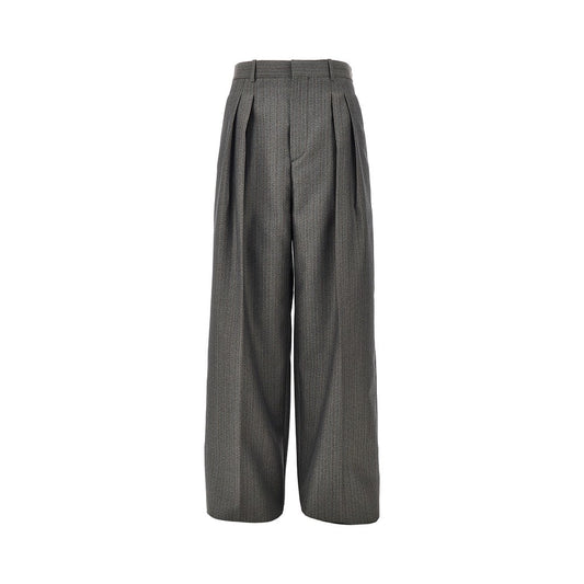 Bottega Veneta Wool and mohair pants with darts