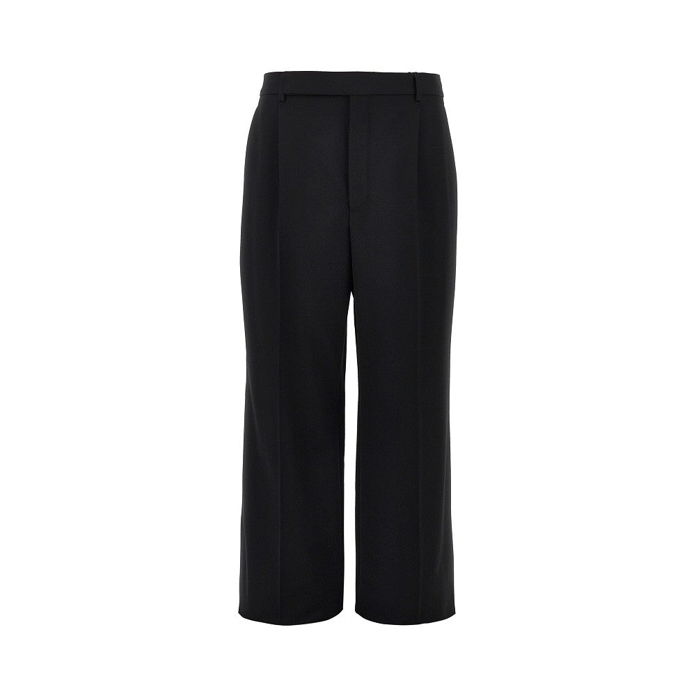 SAINT LAURENT Wool grain de poudre pants