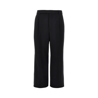 SAINT LAURENT Wool grain de poudre pants