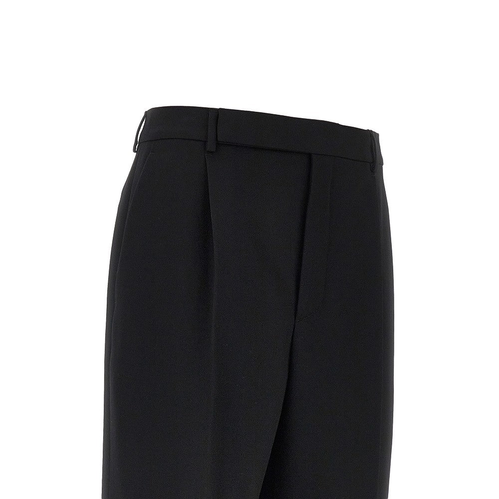 SAINT LAURENT Wool grain de poudre pants