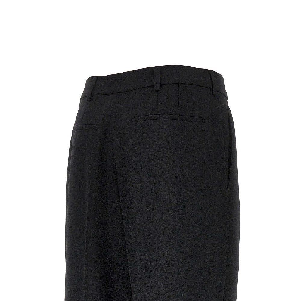 SAINT LAURENT Wool grain de poudre pants