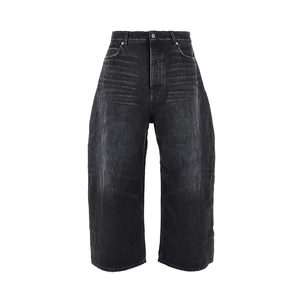BALENCIAGA Curved wide leg jeans