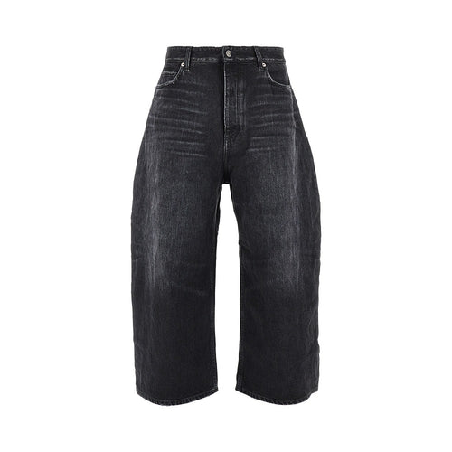 BALENCIAGA Curved wide leg jeans