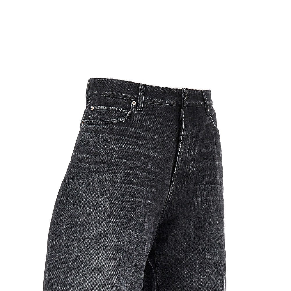 BALENCIAGA Curved wide leg jeans