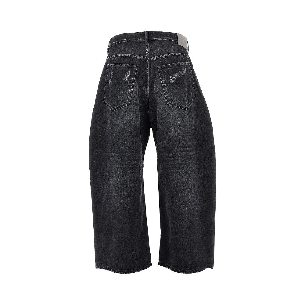 BALENCIAGA Curved wide leg jeans