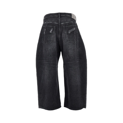 BALENCIAGA Curved wide leg jeans