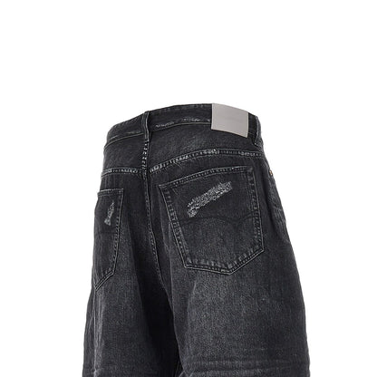 BALENCIAGA Curved wide leg jeans