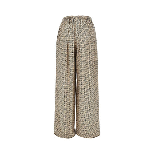 BALENCIAGA Silk pants with Monogram print
