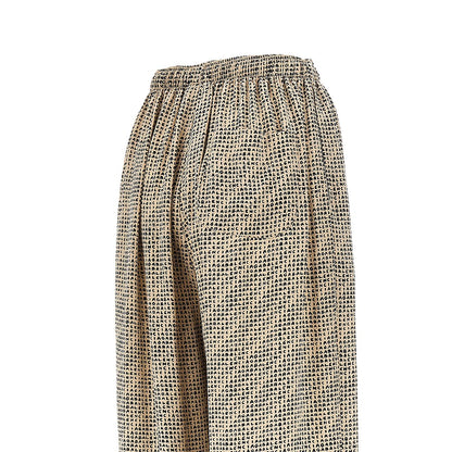 BALENCIAGA Silk pants with Monogram print