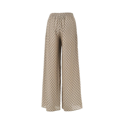 Gucci GG silk wide-leg pants