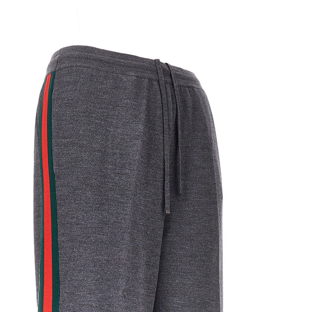 Gucci Knitted pants with Web bands
