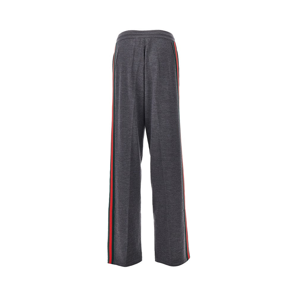 Gucci Knitted pants with Web bands