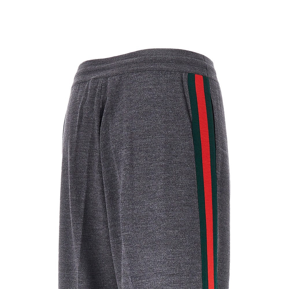 Gucci Knitted pants with Web bands