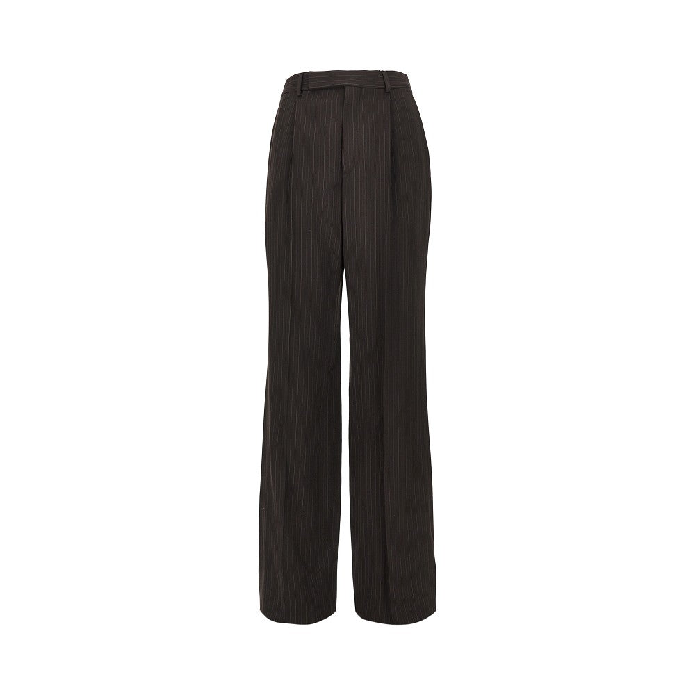 Saint Laurent Pinstriped crepe pants