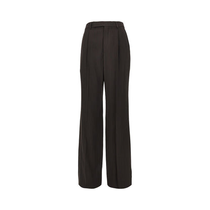 Saint Laurent Pinstriped crepe pants