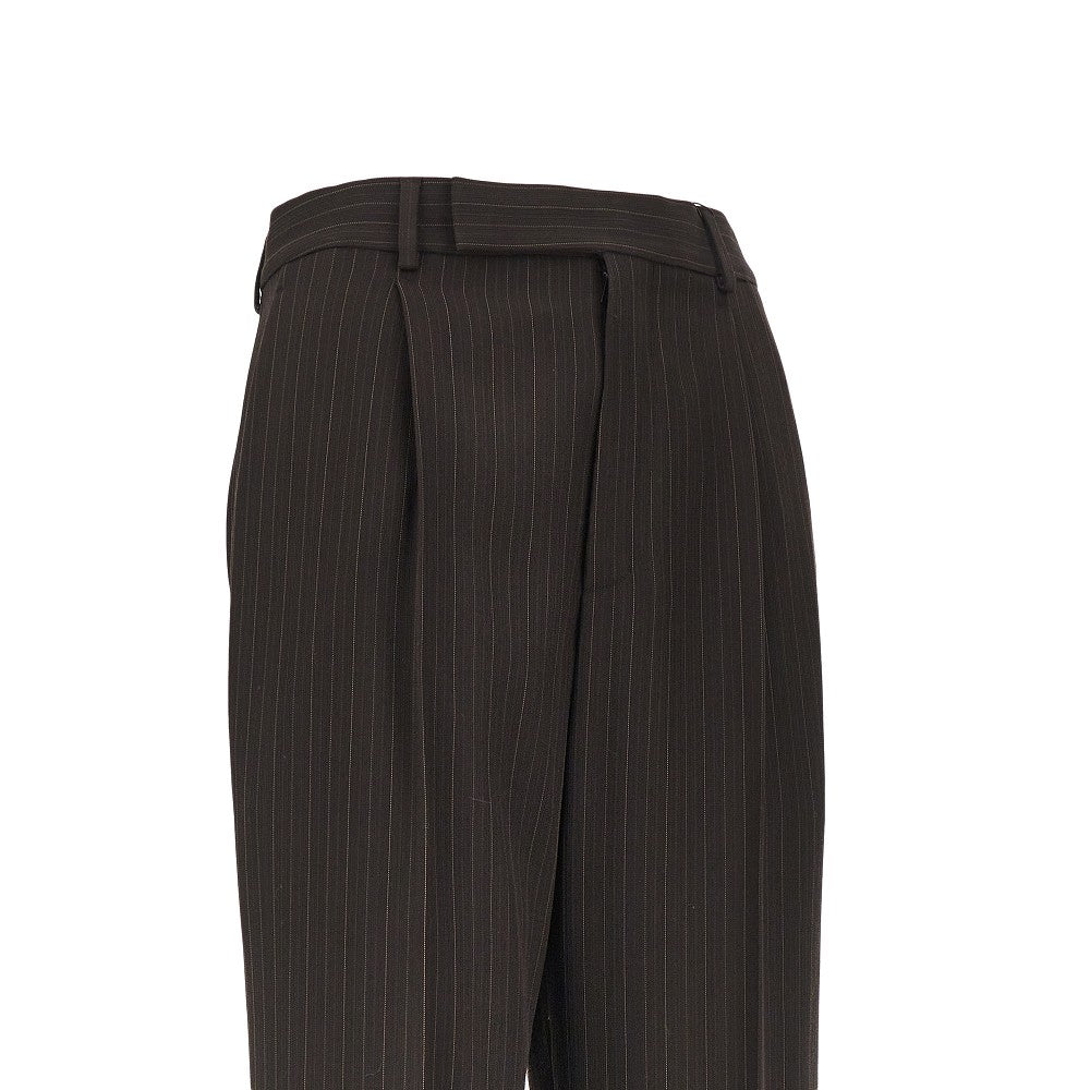 Saint Laurent Pinstriped crepe pants