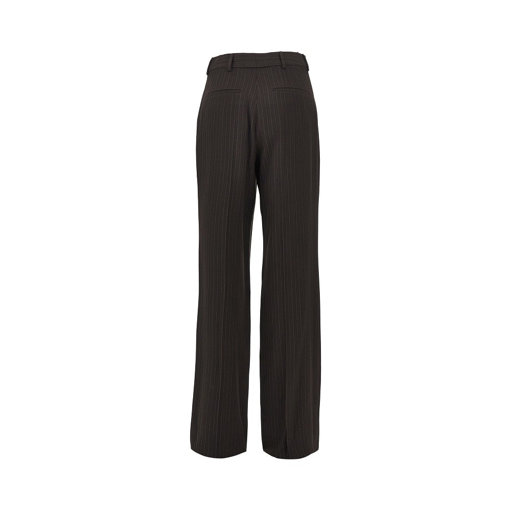 Saint Laurent Pinstriped crepe pants