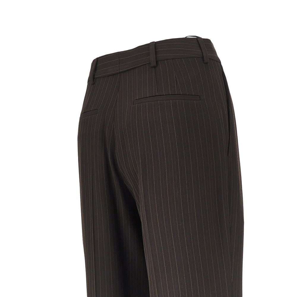 Saint Laurent Pinstriped crepe pants