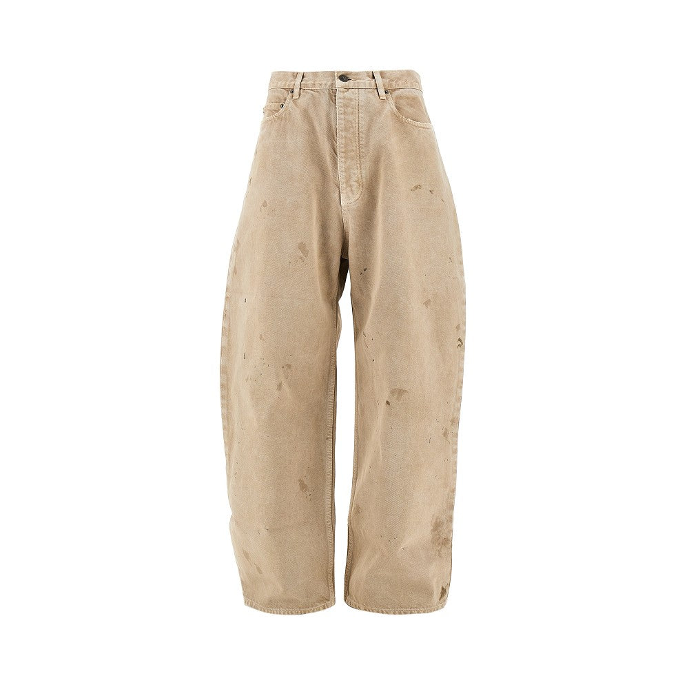 Balenciaga Stained effect denim pants