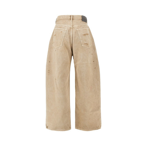 Balenciaga Stained effect denim pants