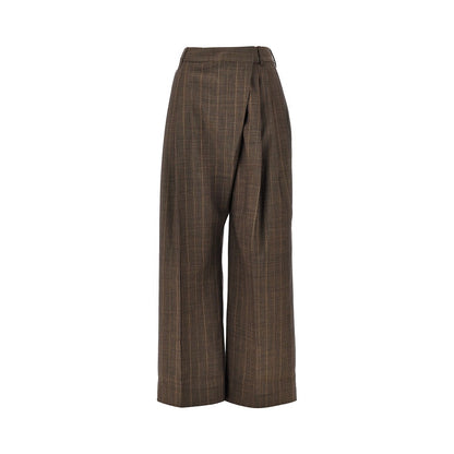 Ganni Wool pants with pinstriped motif
