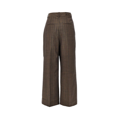 Ganni Wool pants with pinstriped motif