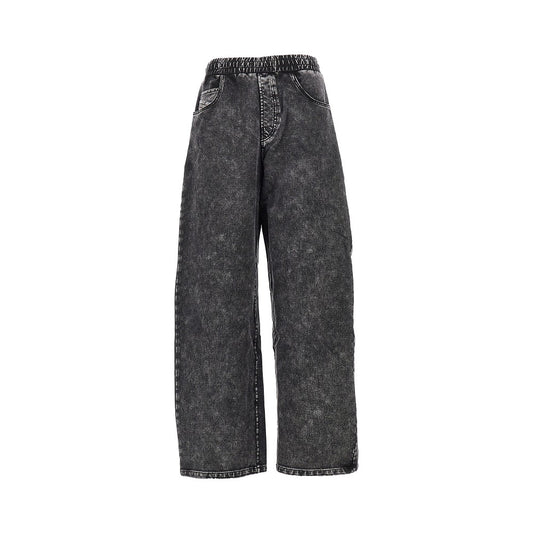 DIESEL Denim effect Relaxed Fit sweatpants