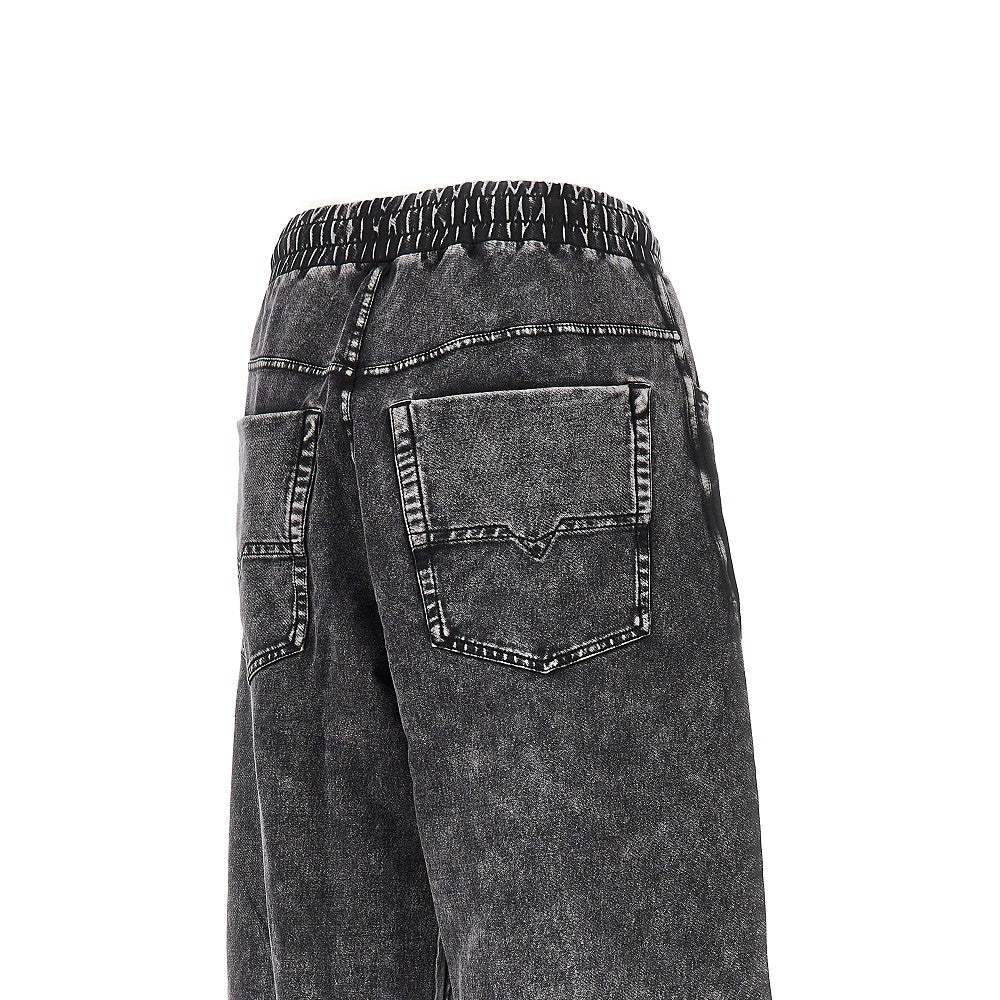 DIESEL Denim effect Relaxed Fit sweatpants