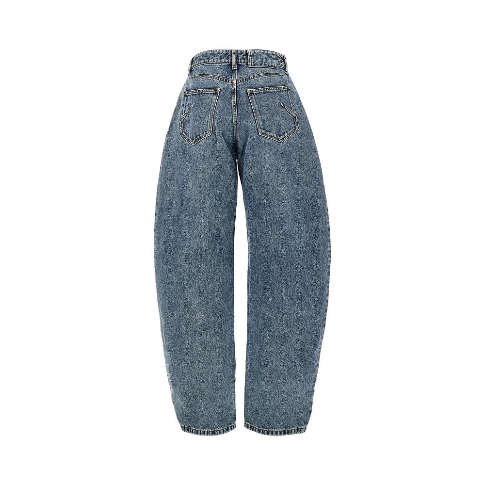 ALAIA Curved five-pocket jeans