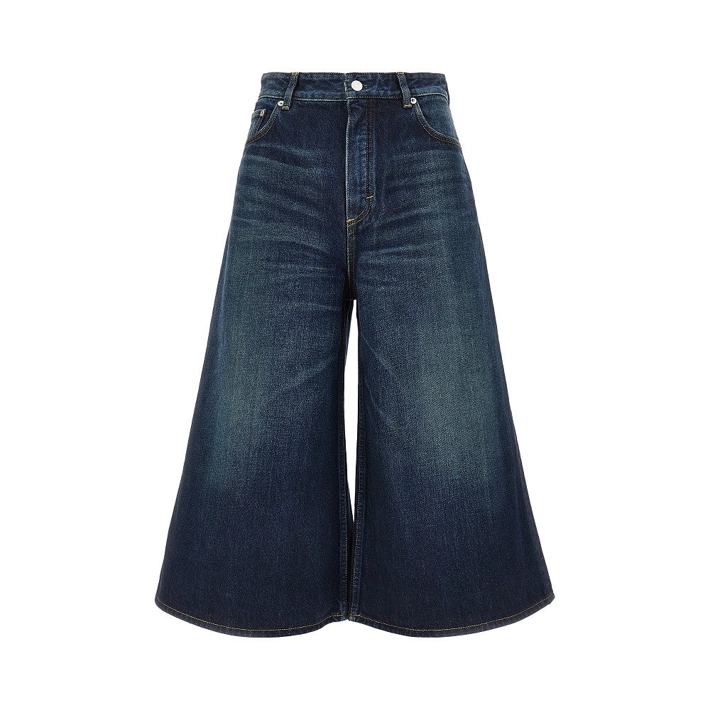 ALAIA Denim palazzo shorts