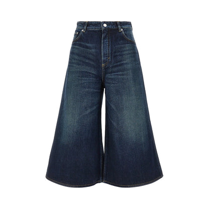 ALAIA Denim palazzo shorts