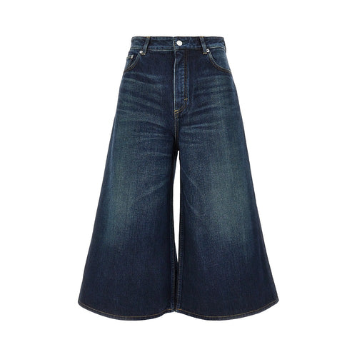 ALAIA Denim palazzo shorts