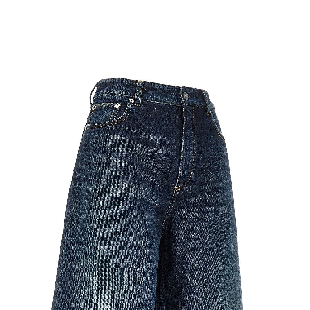 ALAIA Denim palazzo shorts