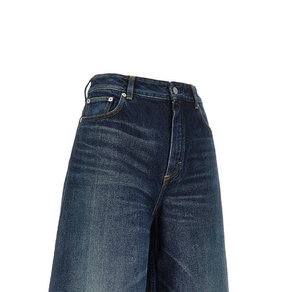 ALAIA Denim palazzo shorts