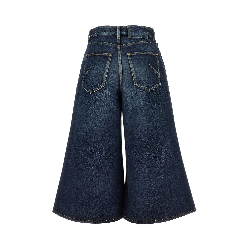 ALAIA Denim palazzo shorts