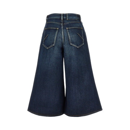 ALAIA Denim palazzo shorts