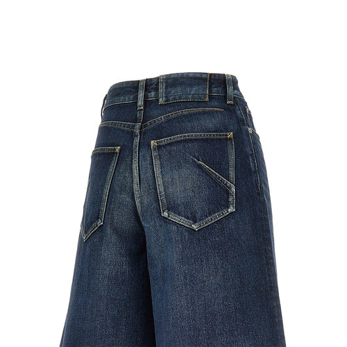 ALAIA Denim palazzo shorts