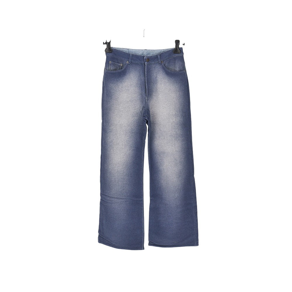 ACNE Denim effect french terry pants