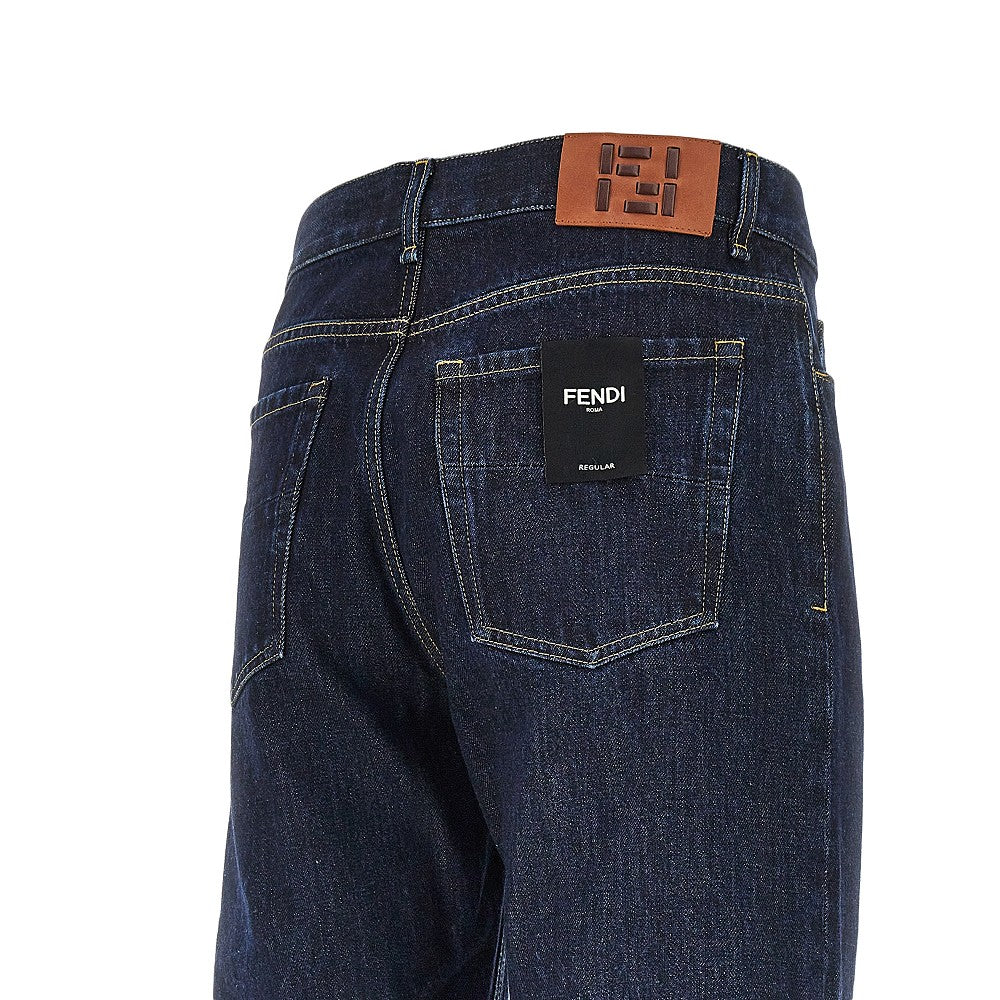 FENDI Dark wash Regular fit jeans