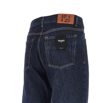 FENDI Dark wash Regular fit jeans