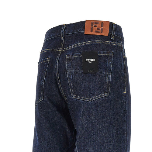 FENDI Dark wash Regular fit jeans