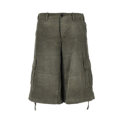 FENDI Cotton bermuda shorts with jacquard motif