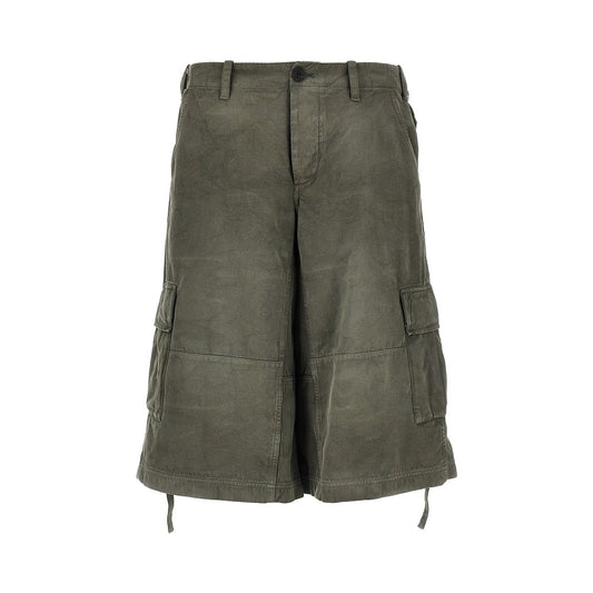 FENDI Cotton bermuda shorts with jacquard motif