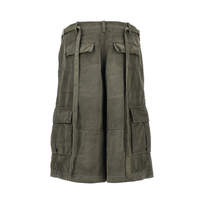 FENDI Cotton bermuda shorts with jacquard motif