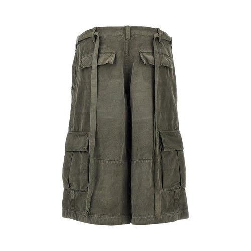 FENDI Cotton bermuda shorts with jacquard motif