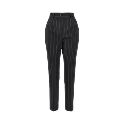 DOLCE&GABBANA Pinstriped stretch wool pants