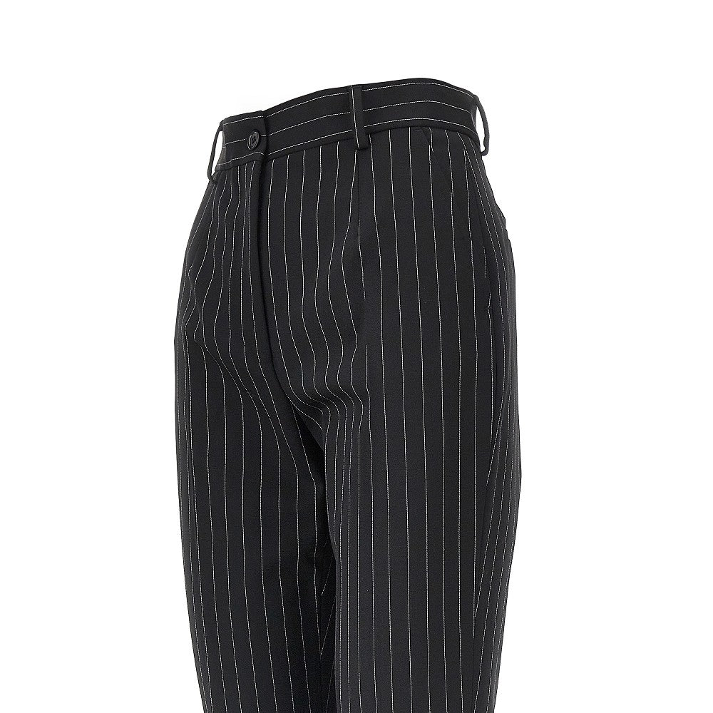 DOLCE&GABBANA Pinstriped stretch wool pants