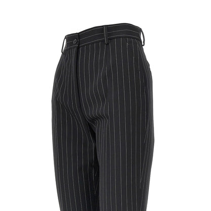 DOLCE&GABBANA Pinstriped stretch wool pants