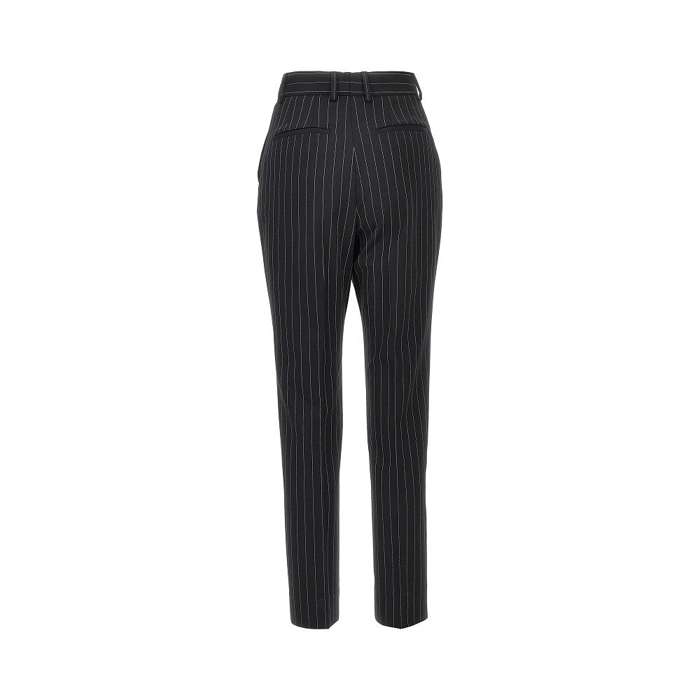 DOLCE&GABBANA Pinstriped stretch wool pants